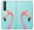 W3708 Pink Flamingo Case Cover Custodia e Flip Case per Sony Xperia 1 III
