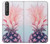 W3711 Pink Pineapple Case Cover Custodia e Flip Case per Sony Xperia 1 III