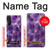 W3713 Purple Quartz Amethyst Graphic Printed Case Cover Custodia e Flip Case per Sony Xperia 1 III