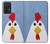 W3254 Chicken Cartoon Case Cover Custodia e Flip Case per Samsung Galaxy A52, Galaxy A52 5G