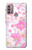 W3036 Pink Sweet Flower Flora Case Cover Custodia e Flip Case per Motorola Moto G30, G20, G10