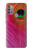 W3201 Pink Peacock Feather Case Cover Custodia e Flip Case per Motorola Moto G30, G20, G10
