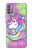 W3264 Pastel Unicorn Case Cover Custodia e Flip Case per Motorola Moto G30, G20, G10