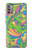 W3273 Flower Line Art Pattern Case Cover Custodia e Flip Case per Motorola Moto G30, G20, G10