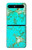 W2377 Turquoise Gemstone Texture Graphic Printed Case Cover Custodia e Flip Case per Samsung Galaxy Z Flip 5G