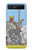 W3068 Tarot Card Queen of Swords Case Cover Custodia e Flip Case per Samsung Galaxy Z Flip 5G