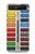 W3243 Watercolor Paint Set Case Cover Custodia e Flip Case per Samsung Galaxy Z Flip 5G