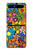 W3281 Colorful Hippie Flowers Pattern Case Cover Custodia e Flip Case per Samsung Galaxy Z Flip 5G