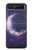 W3324 Crescent Moon Galaxy Case Cover Custodia e Flip Case per Samsung Galaxy Z Flip 5G