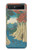 W3348 Utagawa Hiroshige The Monkey Bridge Case Cover Custodia e Flip Case per Samsung Galaxy Z Flip 5G