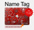 W3354 Red Classic Bandana Case Cover Custodia per MacBook Air 13″ - A1369, A1466