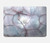 W2316 Dark Blue Marble Texture Graphic Print Case Cover Custodia per MacBook Pro Retina 13″ - A1425, A1502