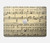 W2504 Vintage Music Sheet Case Cover Custodia per MacBook Pro 13″ - A1706, A1708, A1989, A2159, A2289, A2251, A2338