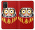 W3045 Japan Good Luck Daruma Doll Case Cover Custodia e Flip Case per Samsung Galaxy A03S