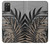 W3692 Gray Black Palm Leaves Case Cover Custodia e Flip Case per Samsung Galaxy A03S