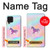 W3203 Rainbow Unicorn Case Cover Custodia e Flip Case per Samsung Galaxy A22 4G