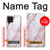 W3482 Soft Pink Marble Graphic Print Case Cover Custodia e Flip Case per Samsung Galaxy A22 4G