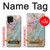 W3717 Rose Gold Blue Pastel Marble Graphic Printed Case Cover Custodia e Flip Case per Samsung Galaxy A22 4G