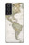 W0604 World Map Case Cover Custodia e Flip Case per Samsung Galaxy S21 FE 5G