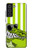 W2323 Funny Green Alligator Crocodile Case Cover Custodia e Flip Case per Samsung Galaxy S21 FE 5G