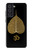 W2331 Gold Leaf Buddhist Om Symbol Case Cover Custodia e Flip Case per Samsung Galaxy S21 FE 5G
