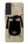 W2826 Cute Cartoon Unsleep Black Sheep Case Cover Custodia e Flip Case per Samsung Galaxy S21 FE 5G