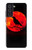 W3328 Crow Red Moon Case Cover Custodia e Flip Case per Samsung Galaxy S21 FE 5G