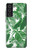 W3457 Paper Palm Monstera Case Cover Custodia e Flip Case per Samsung Galaxy S21 FE 5G