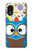 W2521 Cute Nerd Owl Cartoon Case Cover Custodia e Flip Case per Samsung Galaxy Xcover 5