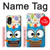 W2521 Cute Nerd Owl Cartoon Case Cover Custodia e Flip Case per Samsung Galaxy Xcover 5