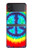 W1870 Tie Dye Peace Hard Case For Samsung Galaxy Z Flip 3 5G