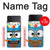 W2521 Cute Nerd Owl Cartoon Case Cover Custodia e Flip Case per Samsung Galaxy Z Flip 3 5G