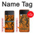 W2901 Lizard Aboriginal Art Case Cover Custodia e Flip Case per Samsung Galaxy Z Flip 3 5G