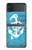 W3053 Marine Anchor Blue Hard Case For Samsung Galaxy Z Flip 3 5G