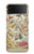 W3145 Antique Constellation Star Sky Map Case Cover Custodia e Flip Case per Samsung Galaxy Z Flip 3 5G