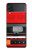 W3204 Red Cassette Recorder Graphic Hard Case For Samsung Galaxy Z Flip 3 5G