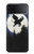 W3323 Flying Elephant Full Moon Night Case Cover Custodia e Flip Case per Samsung Galaxy Z Flip 3 5G