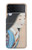 W3483 Japan Beauty Kimono Case Cover Custodia e Flip Case per Samsung Galaxy Z Flip 3 5G
