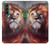 W0691 Leo Paint Case Cover Custodia e Flip Case per Samsung Galaxy Z Fold 3 5G