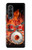 W1431 Skull Drum Fire Rock Hard Case For Samsung Galaxy Z Fold 3 5G