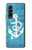 W3053 Marine Anchor Blue Hard Case For Samsung Galaxy Z Fold 3 5G