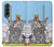 W3068 Tarot Card Queen of Swords Case Cover Custodia e Flip Case per Samsung Galaxy Z Fold 3 5G