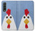 W3254 Chicken Cartoon Case Cover Custodia e Flip Case per Samsung Galaxy Z Fold 3 5G