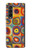 W3409 Squares Concentric Circles Hard Case For Samsung Galaxy Z Fold 3 5G