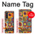 W3409 Squares Concentric Circles Case Cover Custodia e Flip Case per Samsung Galaxy Z Fold 3 5G