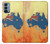 W2494 Australia Flag Map Rock Texture Case Cover Custodia e Flip Case per OnePlus Nord N200 5G