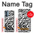 W3056 Zebra Skin Texture Graphic Printed Case Cover Custodia e Flip Case per OnePlus Nord N200 5G