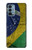 W3297 Brazil Flag Vintage Football Graphic Case Cover Custodia e Flip Case per OnePlus Nord N200 5G