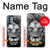 W3372 Lion Face Case Cover Custodia e Flip Case per OnePlus Nord N200 5G