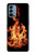 W3379 Fire Frame Case Cover Custodia e Flip Case per OnePlus Nord N200 5G